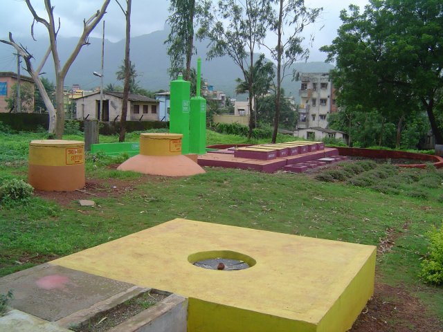 Construction of ECO-SAN toilet with Biogas Unit at Kulgaon Badlapur Municipal Council Area